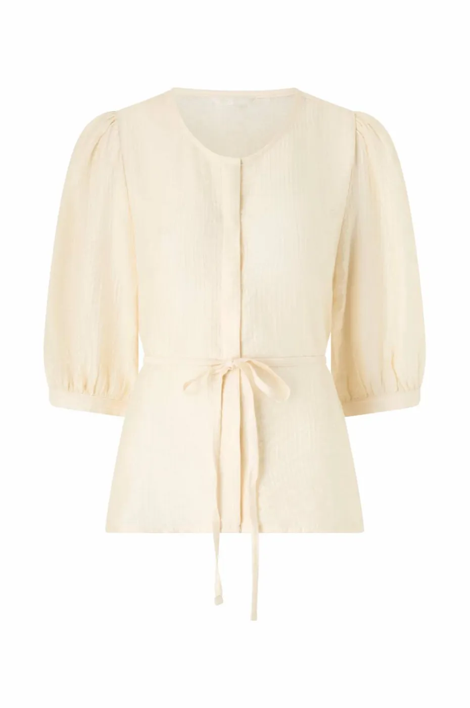 Ellos Collection Bluse med knytbar tråd