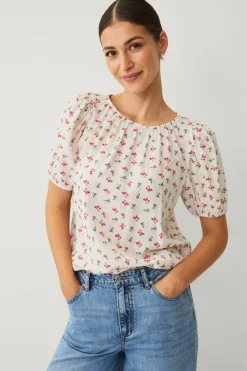 Ellos Collection Bluse med puffermer
