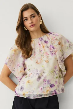 Ellos Collection Bluse med ballongermer