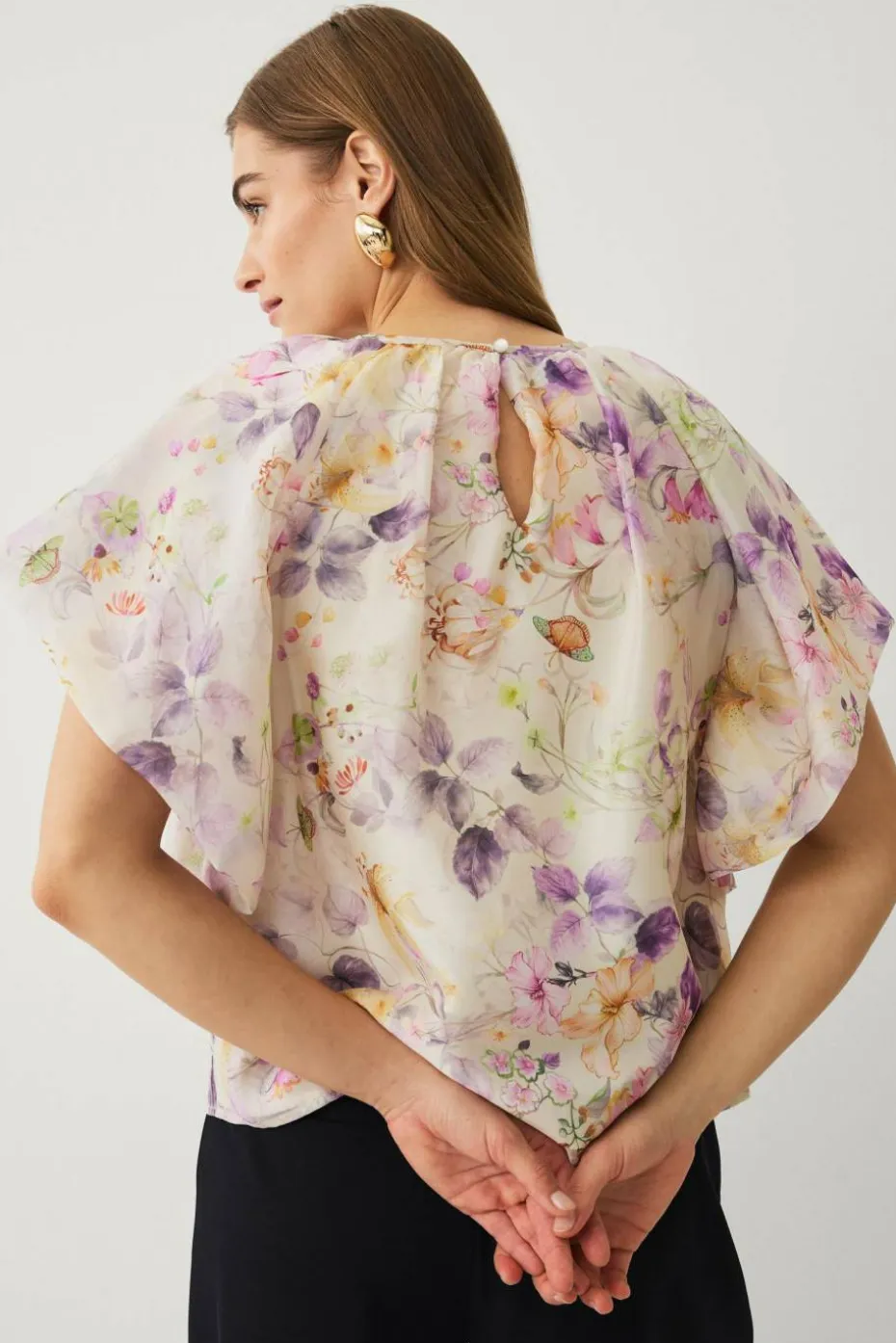 Ellos Collection Bluse med ballongermer