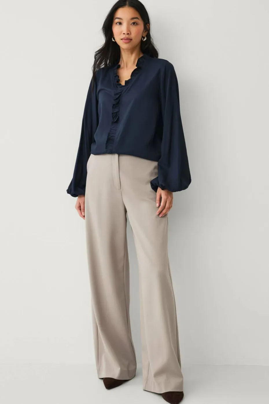 Ellos Collection Bluse med volanger