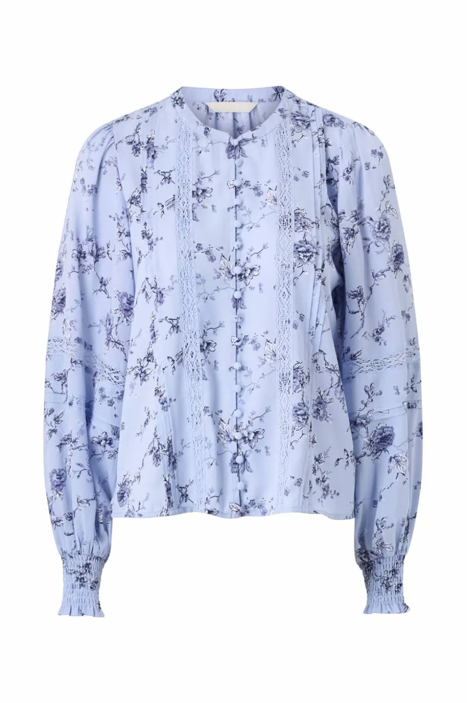 Ellos Collection Bluse med blondedetaljer