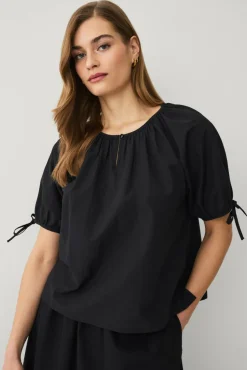 Ellos Collection Bluse med nøkkelhulsåpning
