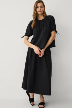 Ellos Collection Bluse med nøkkelhulsåpning