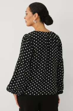 Ellos Collection Bluse med ballongerme