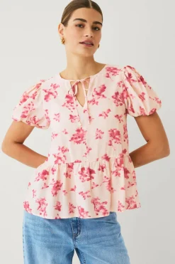 Ellos Collection Bluse med puffermer