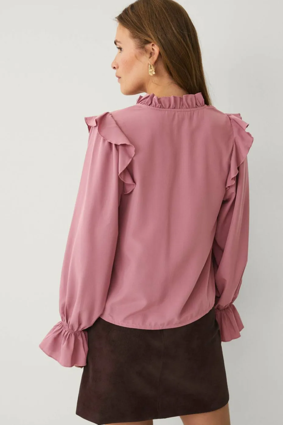 Ellos Collection Bluse med volanger