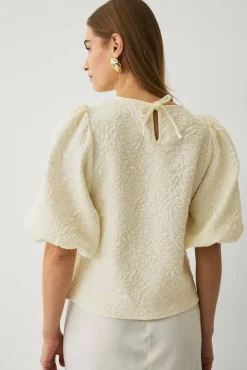 Ellos Collection Bluse med ballongermer