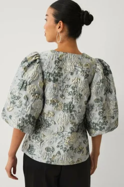 Ellos Collection Bluse med ballongermer