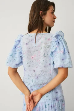 Ellos Collection Bluse med puffermer