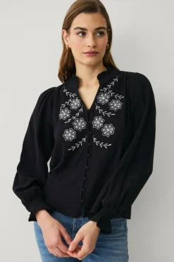 Ellos Collection Bluse med broderi