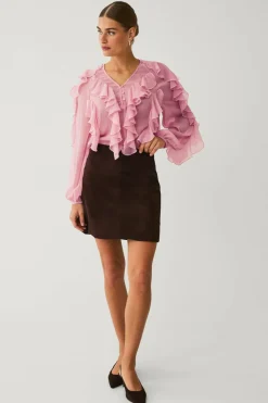 Ellos Collection Bluse med volanger