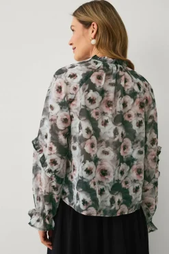 Ellos Collection Bluse med volanger