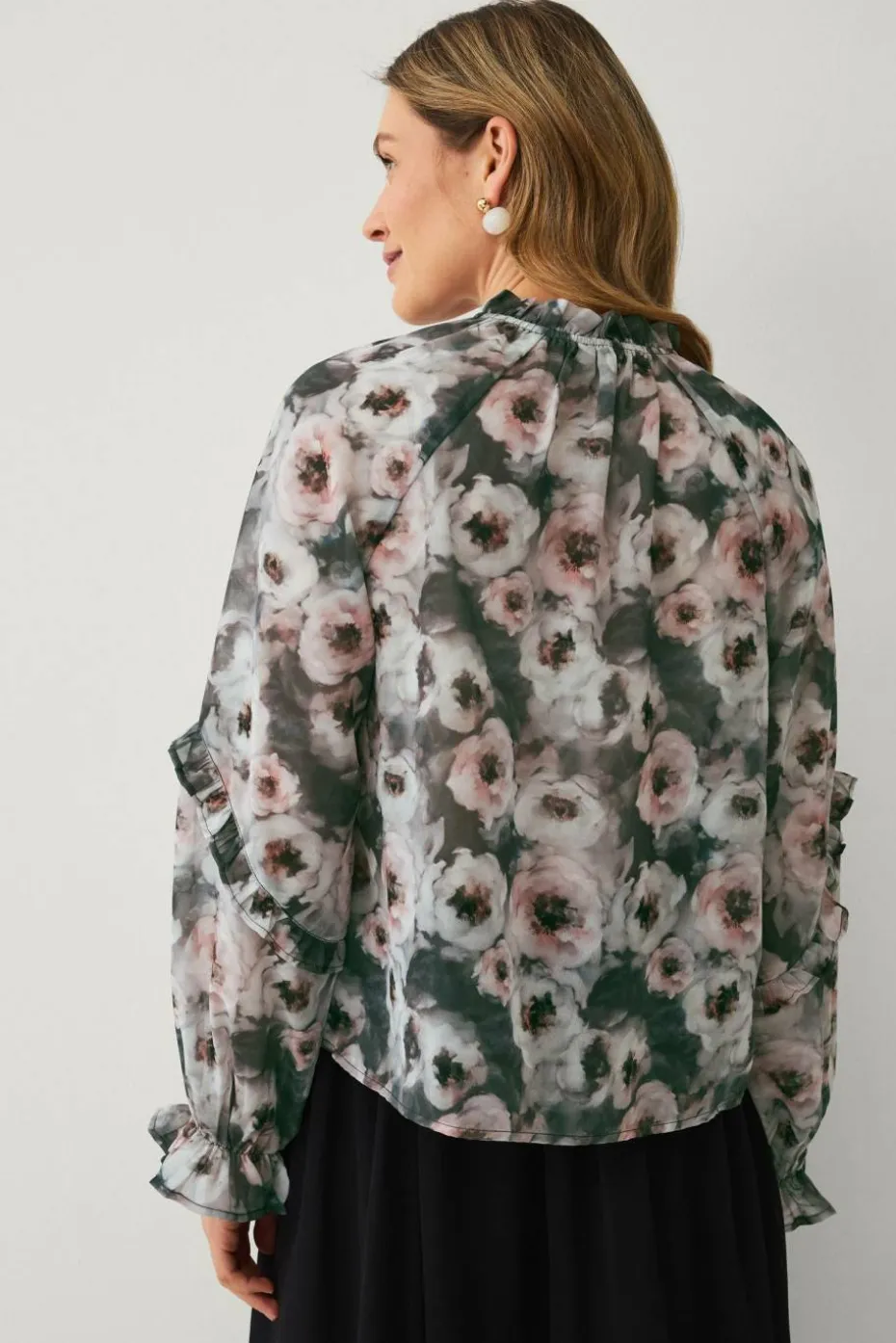 Ellos Collection Bluse med volanger