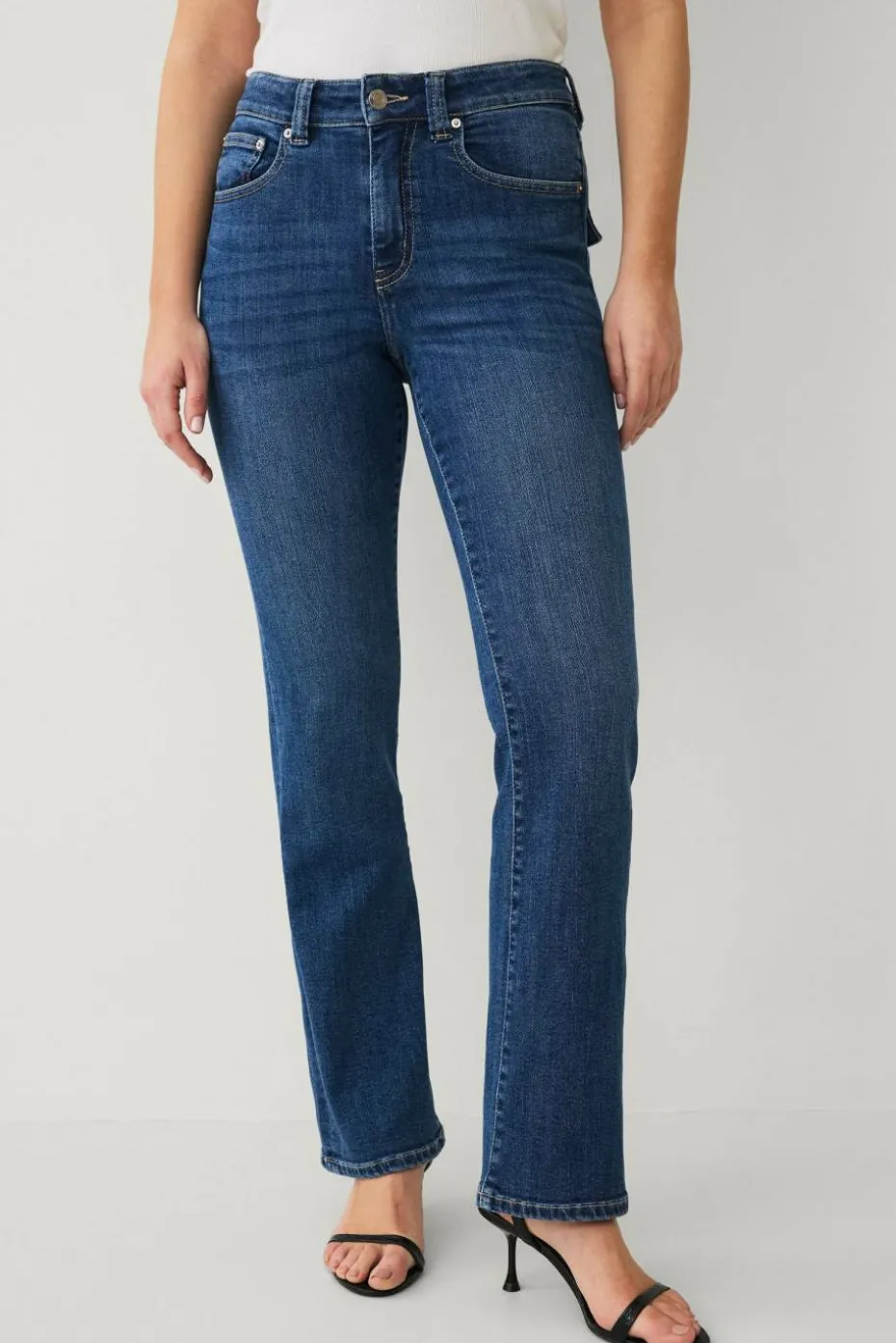 Ellos Collection Boot cut jeans med baklommer