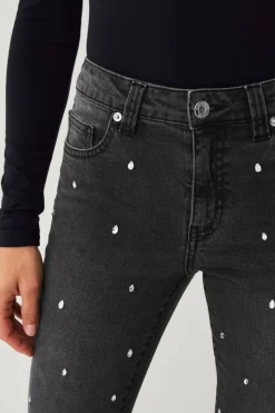 Ellos Collection Boot cut jeans med strass