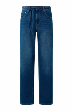 Ellos Collection Brede jeans med knytbart belte