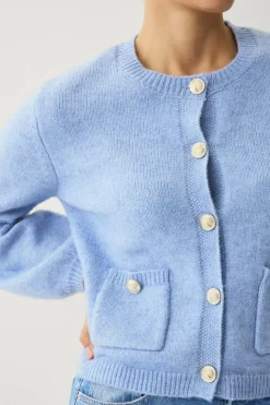 Ellos Collection Cardigan med gullknapper