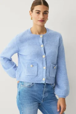 Ellos Collection Cardigan med gullknapper