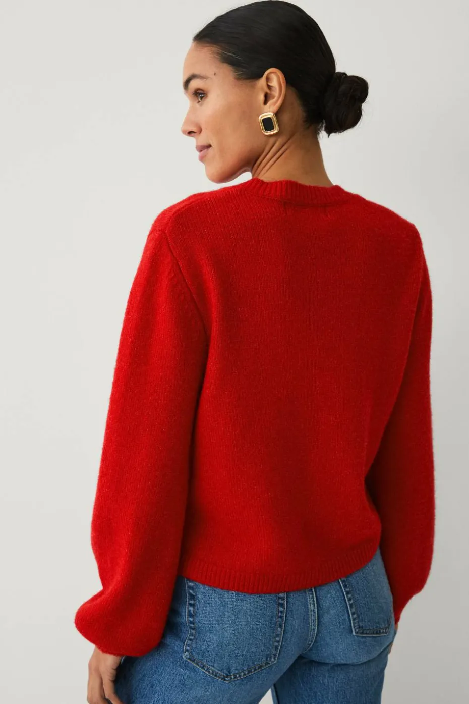 Ellos Collection Cardigan med gullknapper