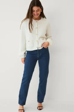 Ellos Collection Cardigan med gullknapper