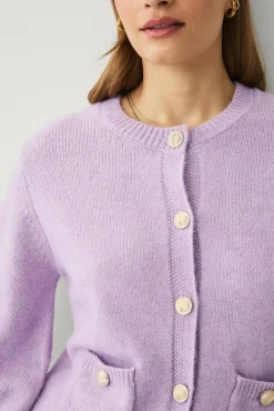 Ellos Collection Cardigan med gullknapper