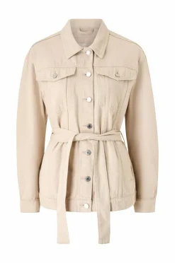 Ellos Collection Denim jakke med knytbart belte