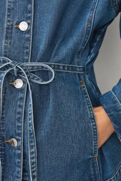 Ellos Collection Denim jakke med knytbare belter