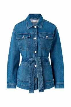 Ellos Collection Denim jakke med knytebelte