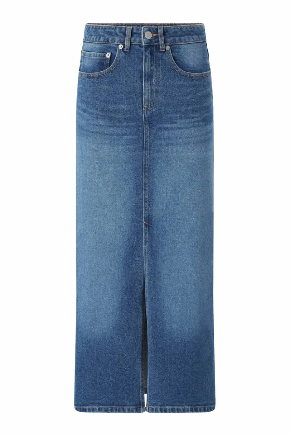 Ellos Collection Denim skjørt i maksimal lengde