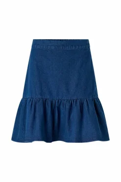 Ellos Collection Denim skjørt med volang