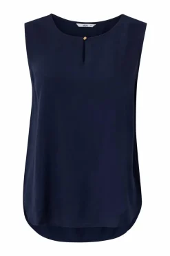 Ellos Collection Ermeløs bluse i viskose