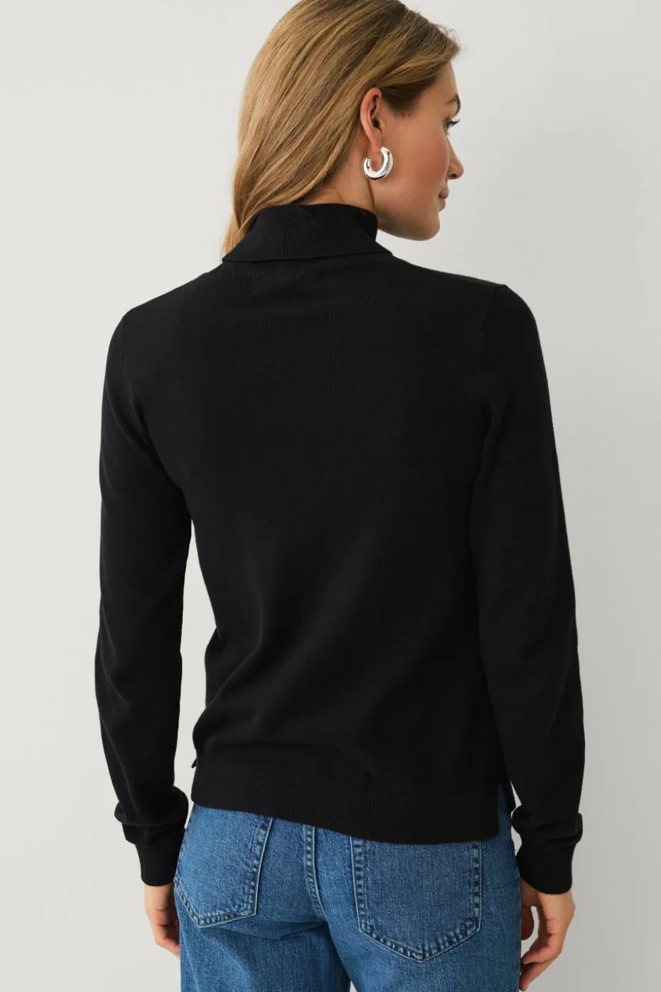Ellos Collection Finstrikket polohals