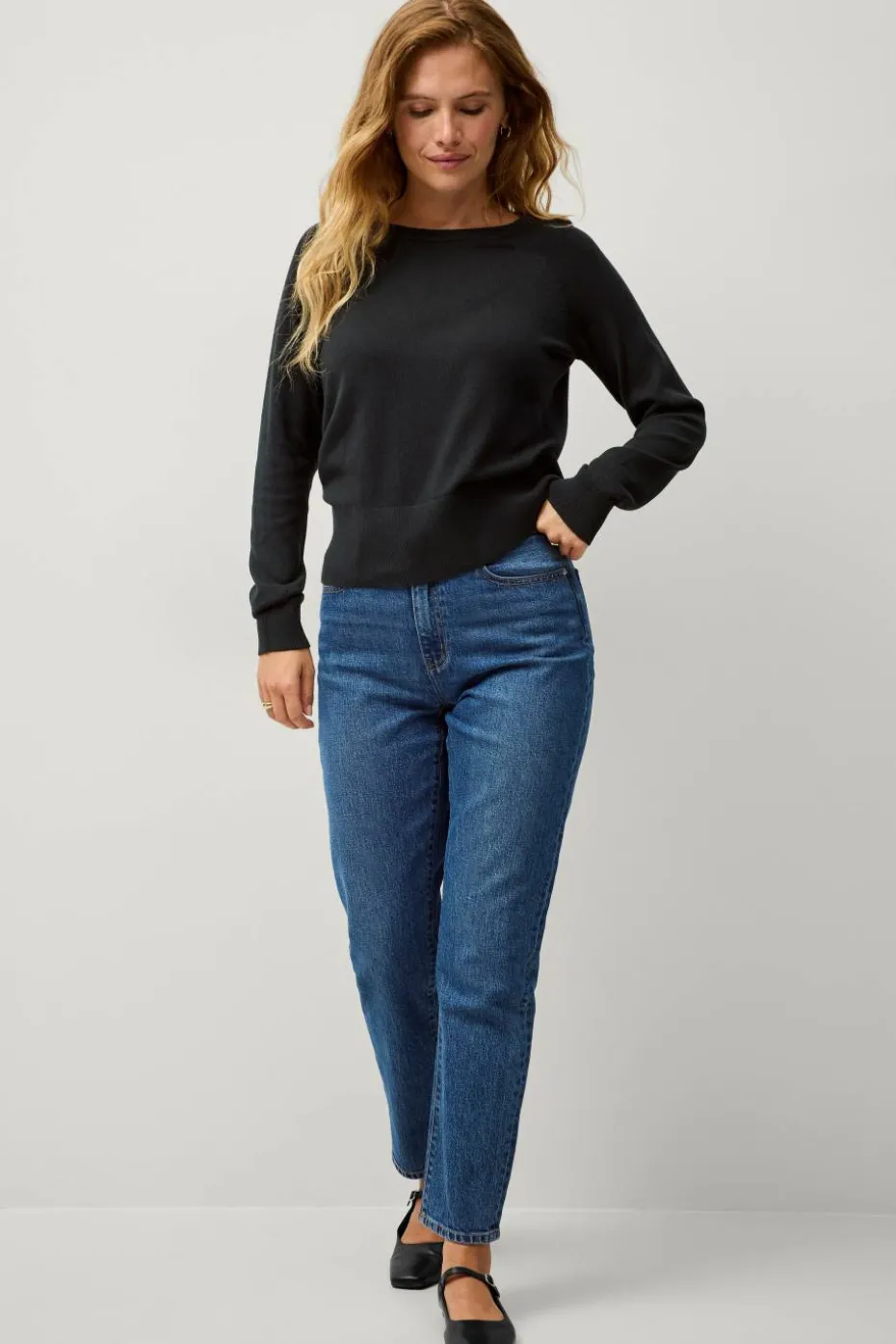 Ellos Collection Finstrikket pullover