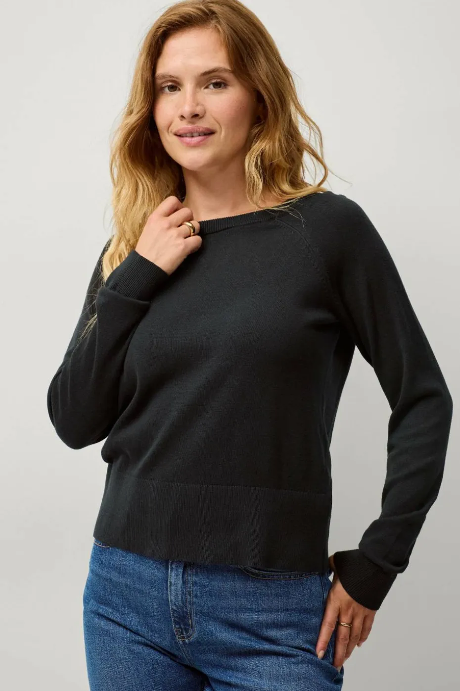 Ellos Collection Finstrikket pullover