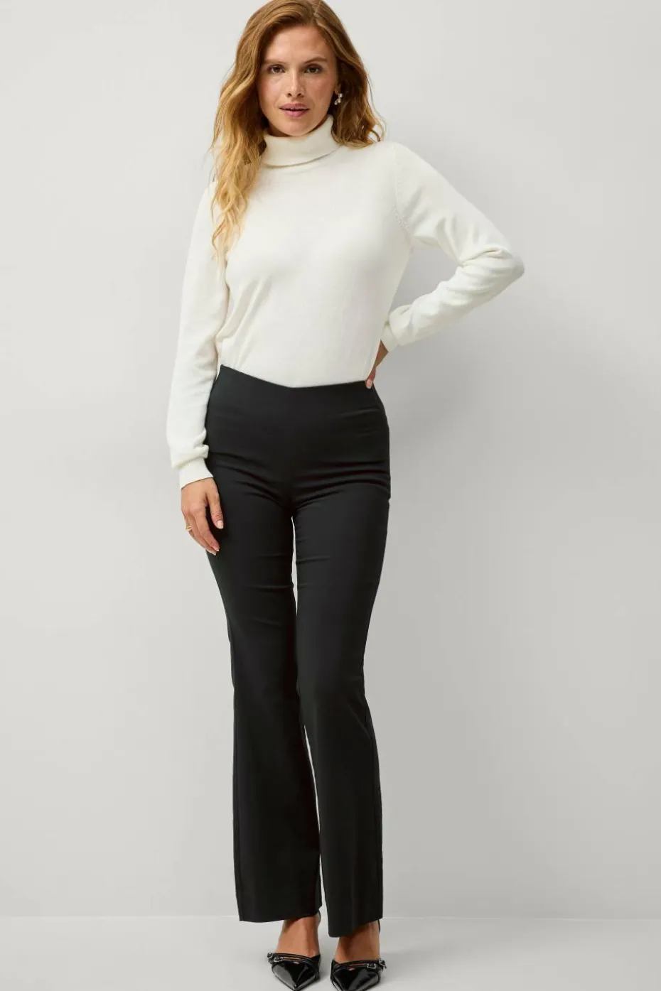 Ellos Collection Finstrikket polohals