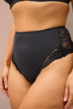Ellos Collection Formende tanga med blonder - medium support
