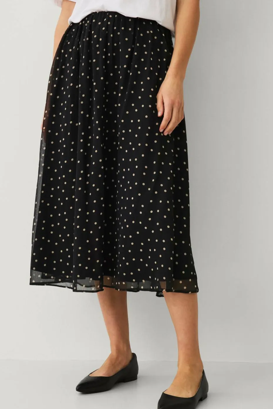 Ellos Collection Fôret skjørt i chiffon