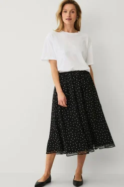 Ellos Collection Fôret skjørt i chiffon