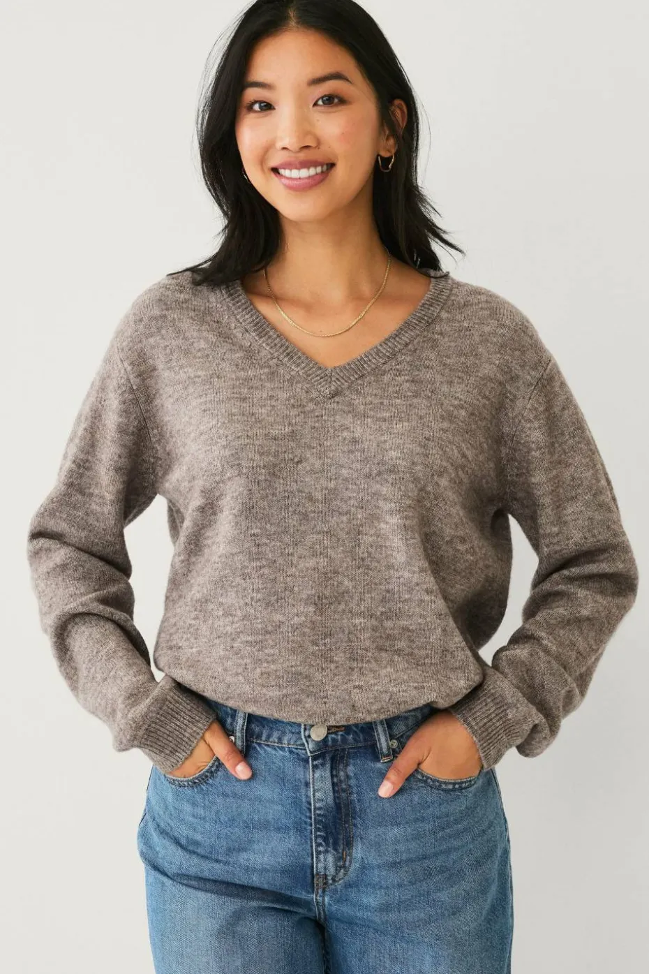 Ellos Collection Genser med v-hals