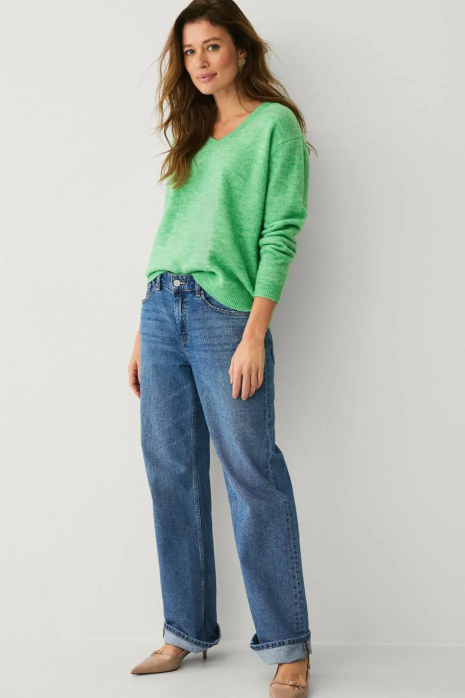 Ellos Collection Genser med v-hals