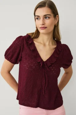 Ellos Collection Hullmønstret topp