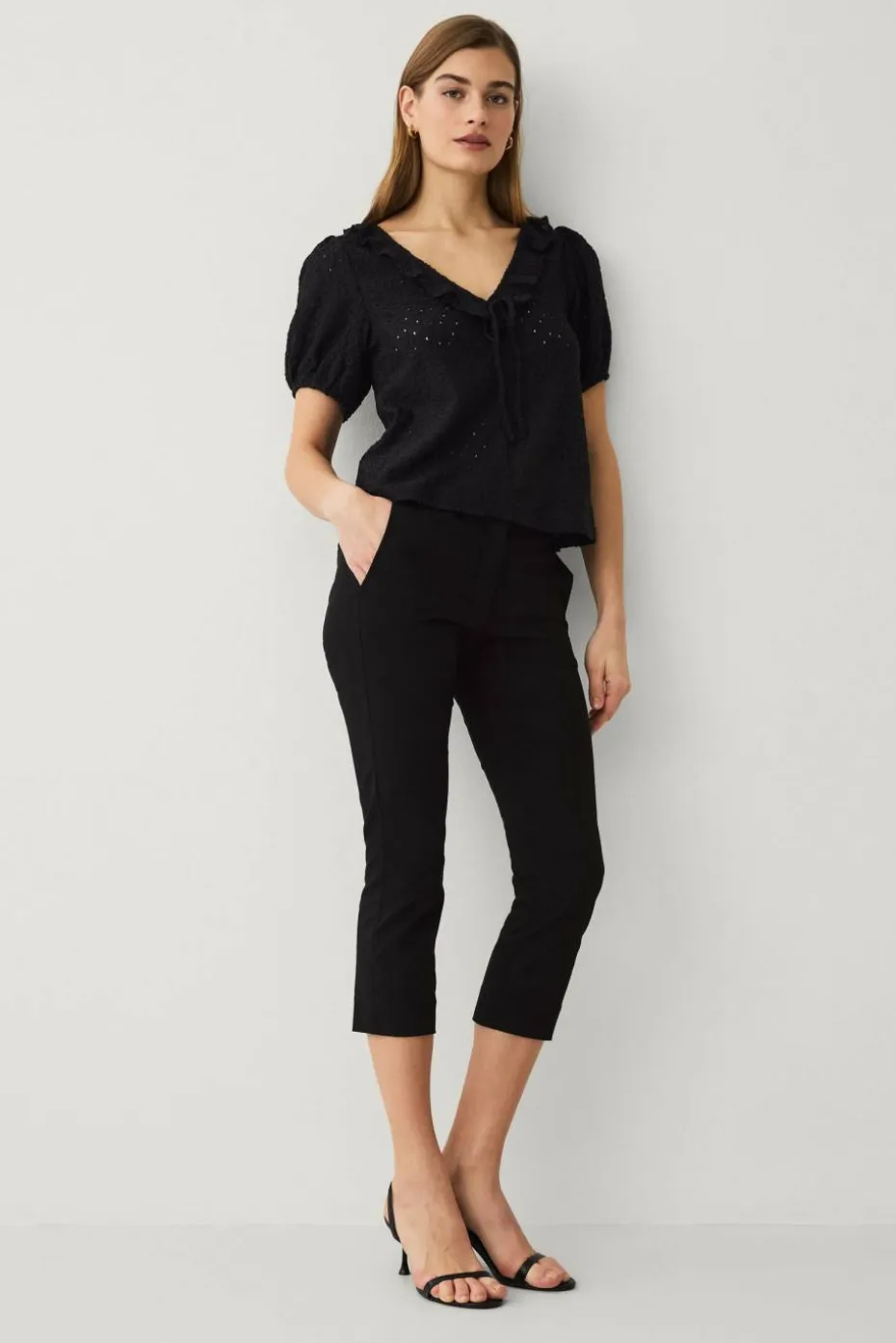 Ellos Collection Hullmønstret topp