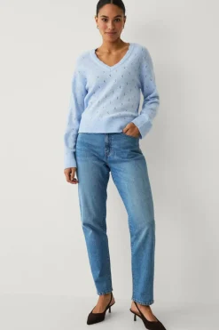 Ellos Collection Hullmønstret pullover