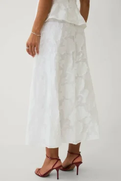 Ellos Collection Jacquard-vevd skjørt