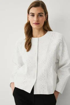 Ellos Collection Jakke i Broderie Anglaise