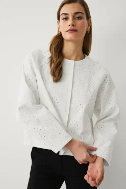 Ellos Collection Jakke i Broderie Anglaise
