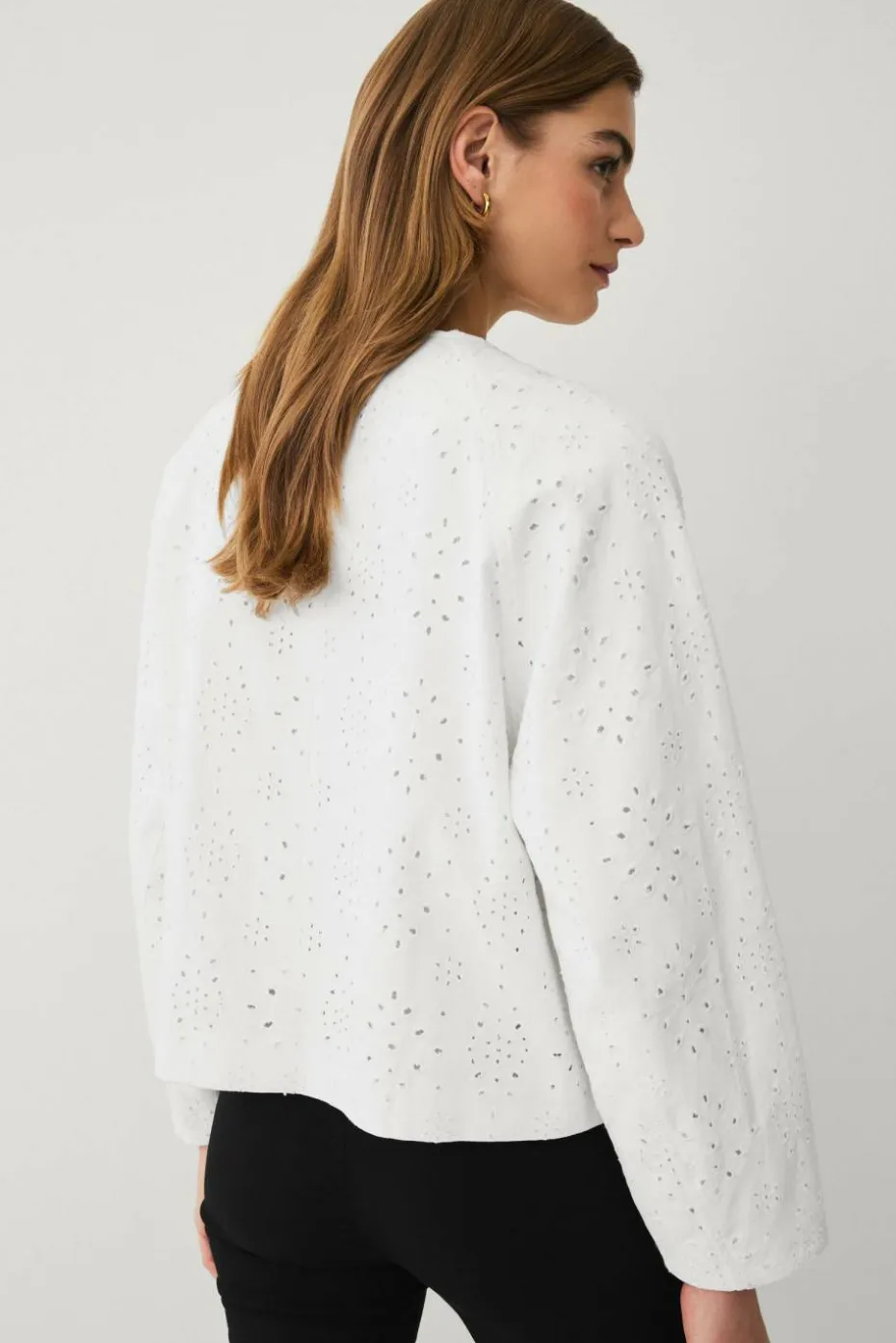 Ellos Collection Jakke i Broderie Anglaise