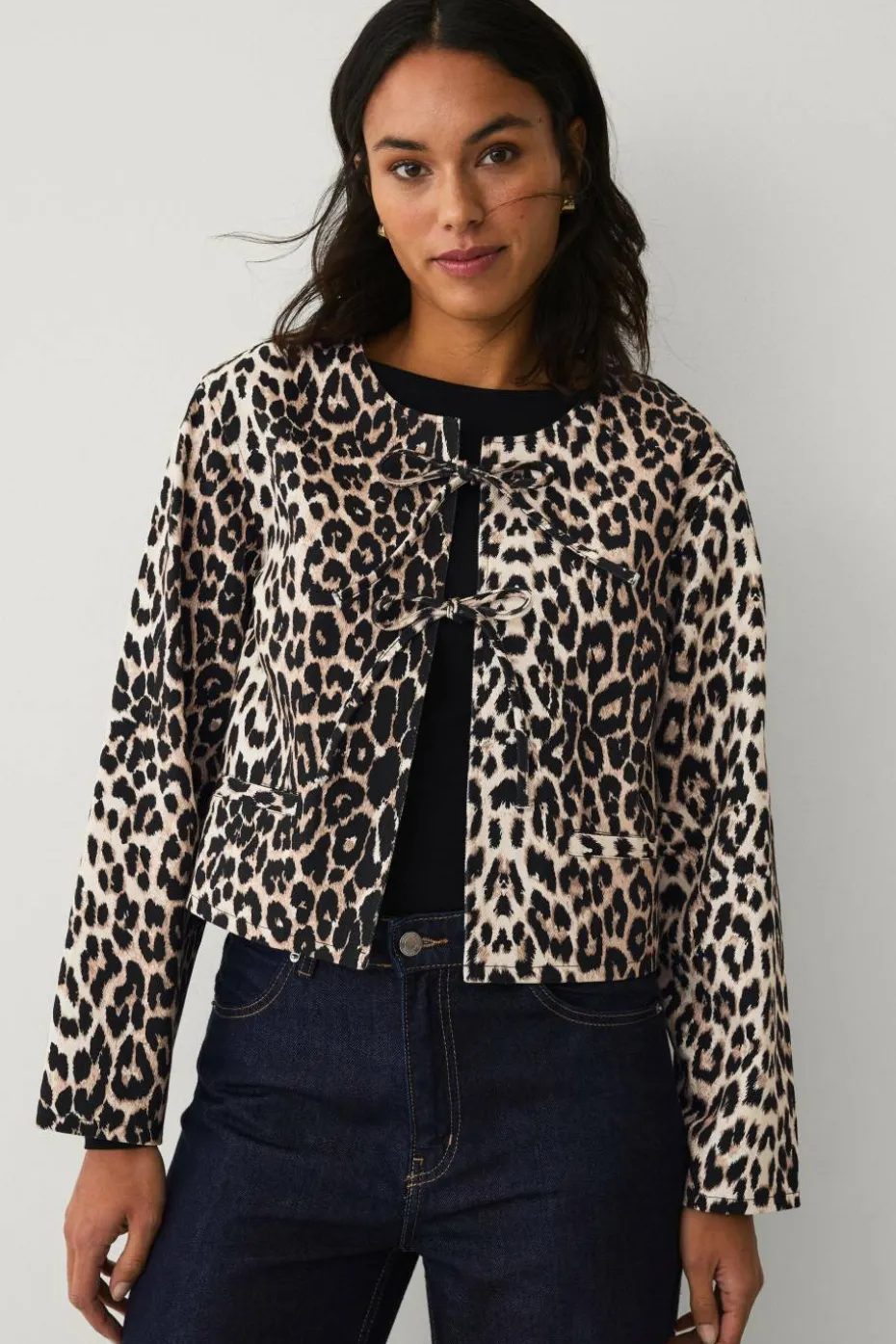 Ellos Collection Jakke med leopardmønster