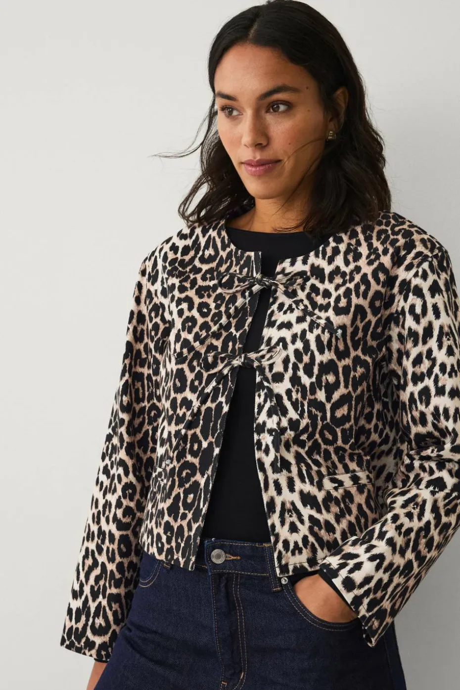 Ellos Collection Jakke med leopardmønster